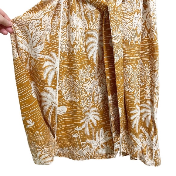 H&M bohemian woman’s dress. Tropical- linen-blend Bohemian summer - Picture 4 of 9